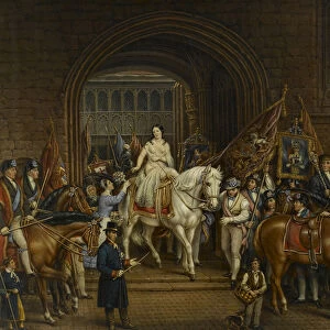 Lady Godiva Procession of 1829, 1867 (oil on canvas)