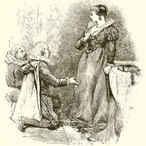 Lady Jane Grey refusing the Crown (engraving)