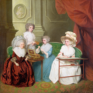 Lady Jane Mathew and her Daughters, c. 1790 (oil on canvas)