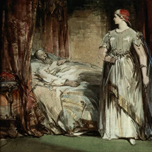 Lady Macbeth, 1850 (w / c on paper)