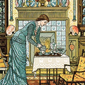 My Ladys Chamber, frontispiece to The House Beautiful by Clarence Cook