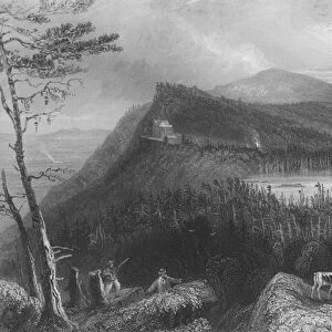 The Two Lakes and the Mountain House on the Catskills, 1838 (engraving)