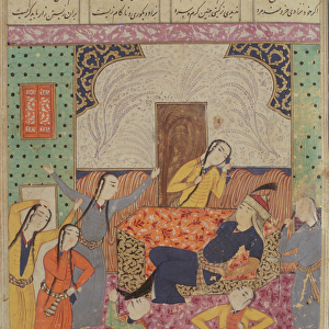 The Lamentation of Farude, illustration from the Shahnama