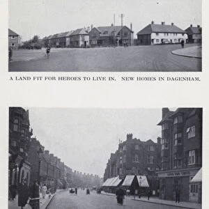 A land fit for heroes to live in, new homes in Dagenham; Hendon Road, Golders Green (b / w photo)