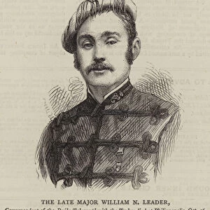 The Late Major William N Leader (engraving)