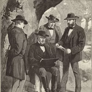 The late Mr Jefferson Davis (engraving)