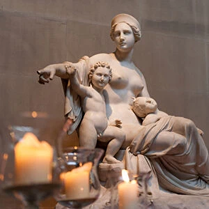 Latona with Apollo and Artemis (marble)
