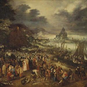 Le Christ prechant d un bateau - Christ Preaching from a Boat, by Brueghel, Jan