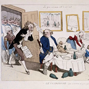 Le gourmand (meal of Louis XVI and Marie Antoinette during the flight to Varennes