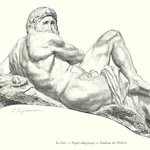 Le Jour, Figure allegorique, Tombeau des Medicis (engraving)