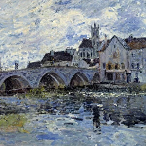 Le pont de Moret Painting by Alfred Sisley (1839-1899) 19th century Le Havre