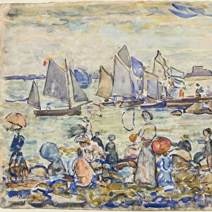 Le Port, St. Malo, Brittany, 1909 (w / c)