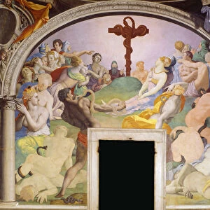 "Le serpent d airain"Fresque d Agnolo Bronzino (1503-1572) 1540-1545 Palazzo vecchio Florence