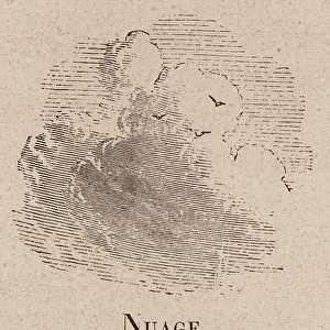 Le Vocabulaire Illustre: Nuage; Cloud; Wolke (engraving)