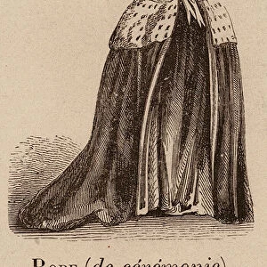 Le Vocabulaire Illustre: Robe (de ceremonie); Staatskleid (engraving)