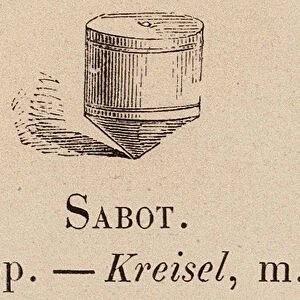 Le Vocabulaire Illustre: Sabot; Top; Kreisel (engraving)
