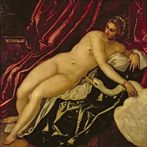 Leda and the Swan, c. 1545-47 (oil on canvas) (detail)