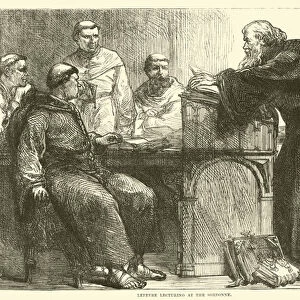 Lefevre lecturing at the Sorbonne (engraving)