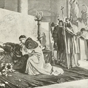 Leo X at Raphaels Bier (gravure)