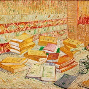 Les livres jaunes ou romances Parisiens Painting by Vincent Van Gogh (1853-1890) 1887 Dim