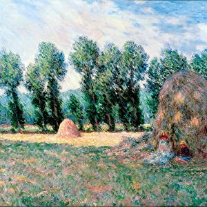 "Les meules de foin"Peinture de Claude Monet (1840-1926) 1885 Dim 65, 2x81, 5 cm Ohara Museum of Art, Kurashiki