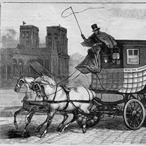 Les Omnibus de Paris in the 19th century: the Scottish - engraving from 1892