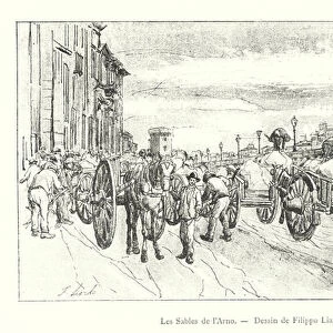 Les Sables de l Arno, Dessin de Filippo Liardo (engraving)
