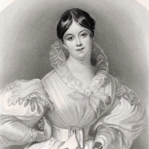 Letitia Elizabeth Landon, engraved by J. Thompson, from The National Portrait Gallery