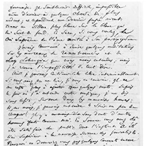 Letter to Richard Wagner (1813-83) 17th February 1860 (pen and ink on paper) (b / w photo)