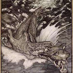 The Leviathan, 1908 (colour litho)
