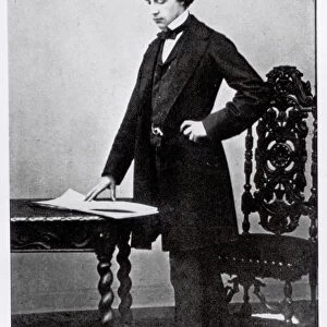 Lewis Carroll (1832-98) aged 29 (b / w photo)