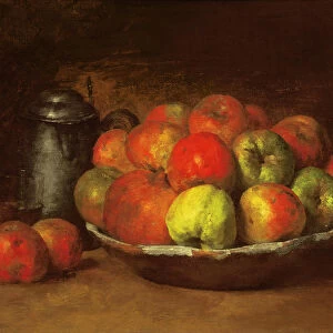 Still Life with Apples and a Pomegranate, 1871-72 (oil on canvas)