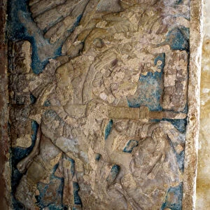 Lintel, Late Classic period (600-900 AD) (stone)
