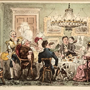 Liston and the Lambkins or the Citizens Dinner Party, from The English Spy, pub