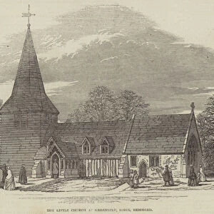 The Little Church at Greensted, Essex, restored (engraving)