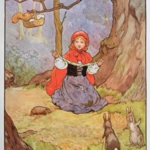 Little Red Riding Hood, illustration from The Beautiful Book of Nursery Rhymes