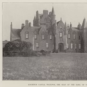 Lochinch Castle, Wigtown, the Seat of the Earl of Stair (litho)