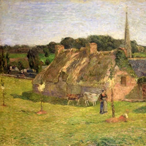 Lollichons Field and the Church of Pont-Aven, 1886 (oil on canvas)