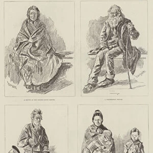 The London Poor, Sketches in a Common Lodging-House in Spitalfields (litho)