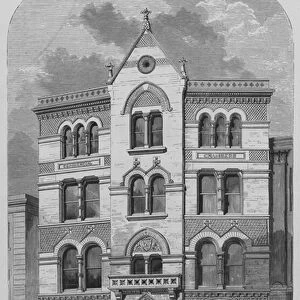 London Street Architecture, House in Chiswell Street, Finsbury (engraving)