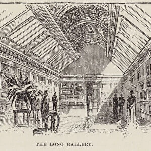 The Long Gallery, the Grafton Galleries, London (litho)
