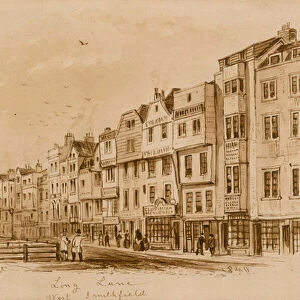 Long Lane, West Smithfield, 1840 (w / c on paper)