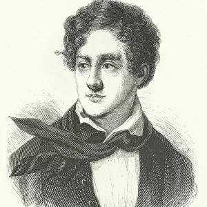 Lord Byron, English poet (engraving)