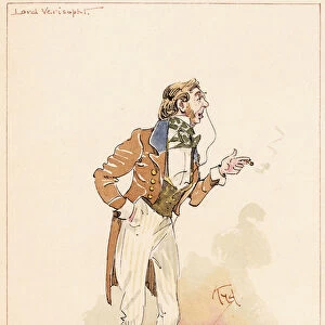 Lord Verisopht, 1883 (pen and ink, watercolour)