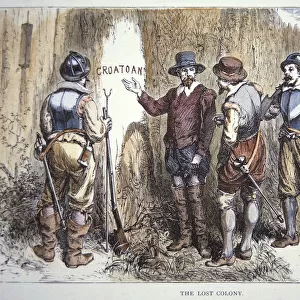 The lost colony of Roanoke (colour litho)