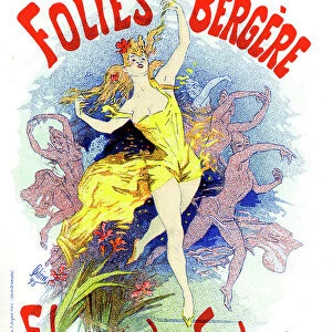 Lotus Flower, ballet performed in Folies Bergeres, 1893 (poster)
