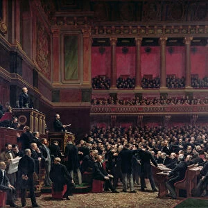 Louis Adolphe Thiers (1797-1877) Acclaimed by the Deputies During a Meeting, 16th June 1877, c