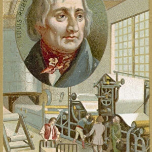 Louis Robert, French mechanical engineer and inventor (chromolitho)