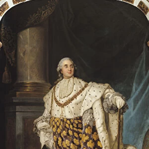 Louis XVI (1754-93) in Coronation Robes, after 1774 (oil on canvas)
