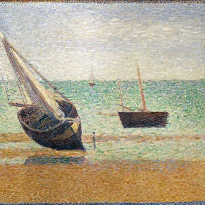 Low Tide at Grandcamp, 1885 (oil on canvas)